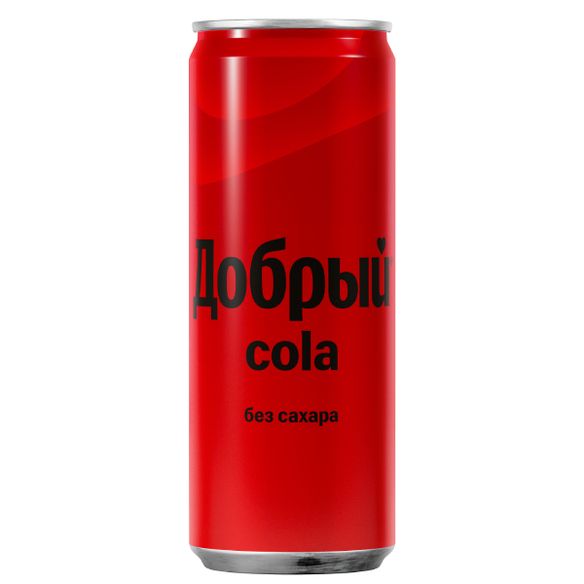 Добрый Cola без сахара 0,33 л ж/б